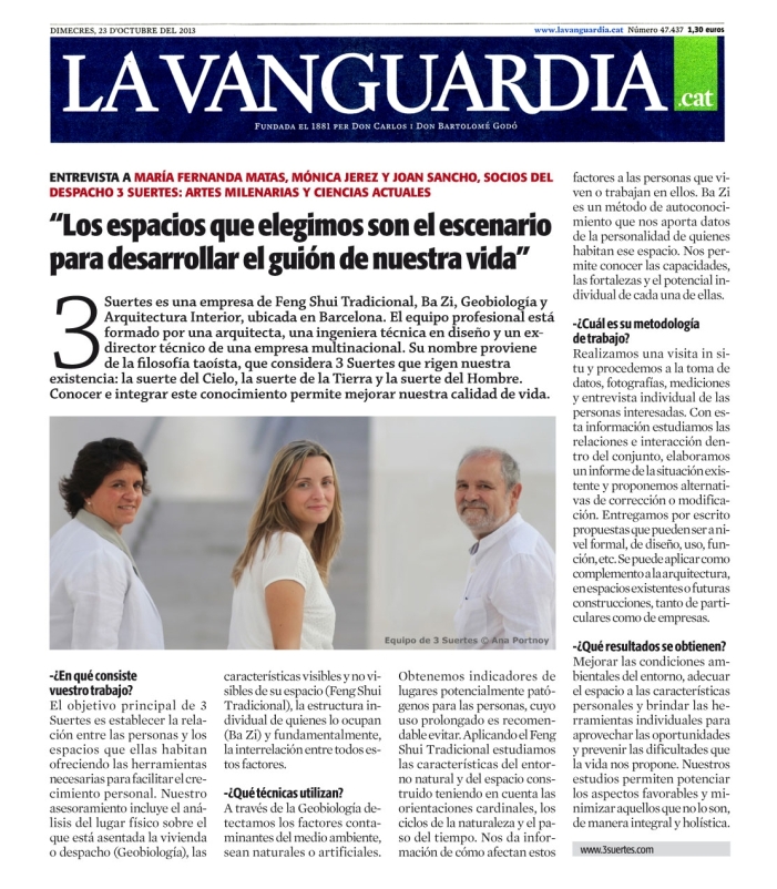Para ver el articulo en LA VANGUARDIA on line: http://hemeroteca.lavanguardia.com/preview/2013/12/09/pagina-4/92833087/pdf.html?search=%22Norman%20Foster%22